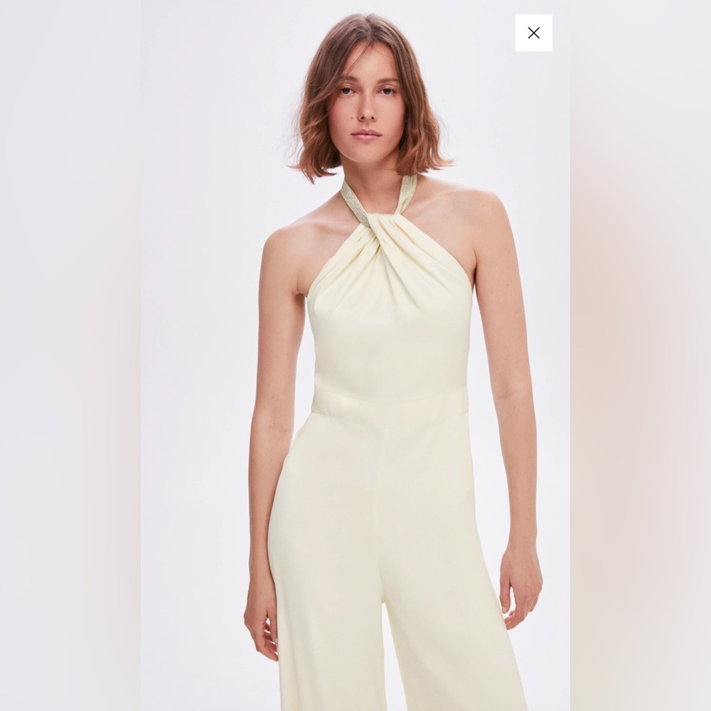 Mango Halter Neck Jumpsuit size S